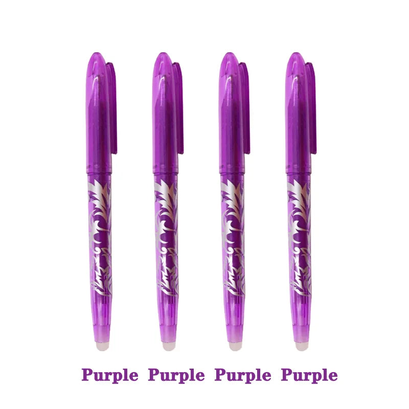 Multi-Color Erasable Gel Pen Set – 4 or 8 Pens | 0.5mm Fine Tip for Writing & Drawing