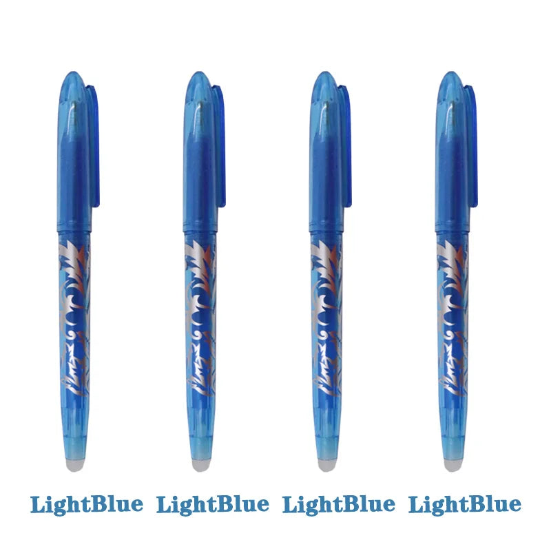 Multi-Color Erasable Gel Pen Set – 4 or 8 Pens | 0.5mm Fine Tip for Writing & Drawing