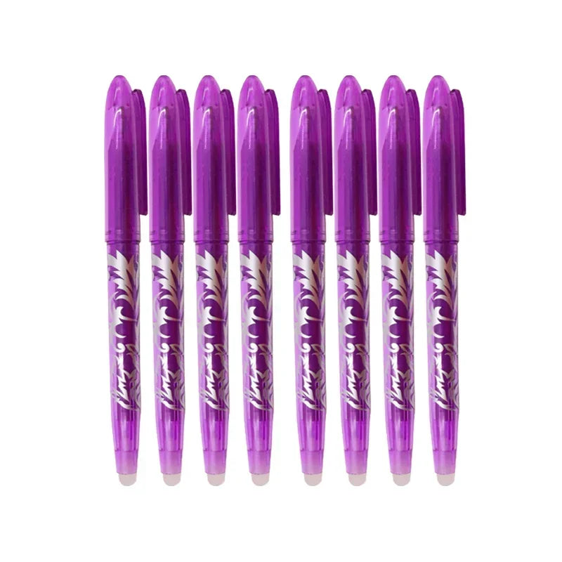 Multi-Color Erasable Gel Pen Set – 4 or 8 Pens | 0.5mm Fine Tip for Writing & Drawing