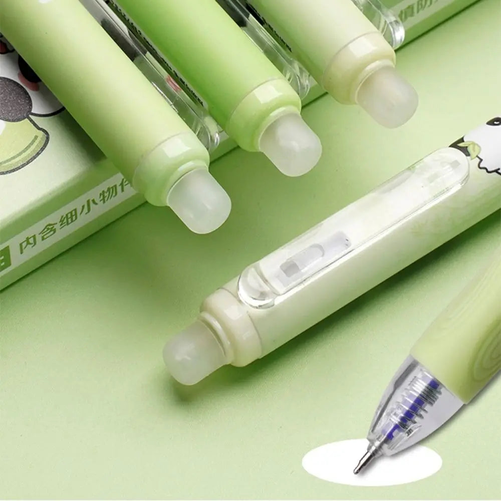 Cute Capybara & Panda Erasable Gel Pens – 4-Pack Blue & Black Ink | 0.5mm Fine Tip