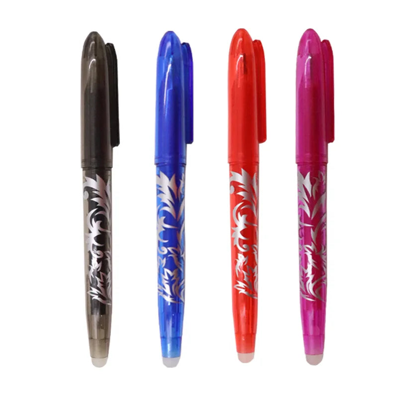 Multi-Color Erasable Gel Pen Set – 4 or 8 Pens | 0.5mm Fine Tip for Writing & Drawing