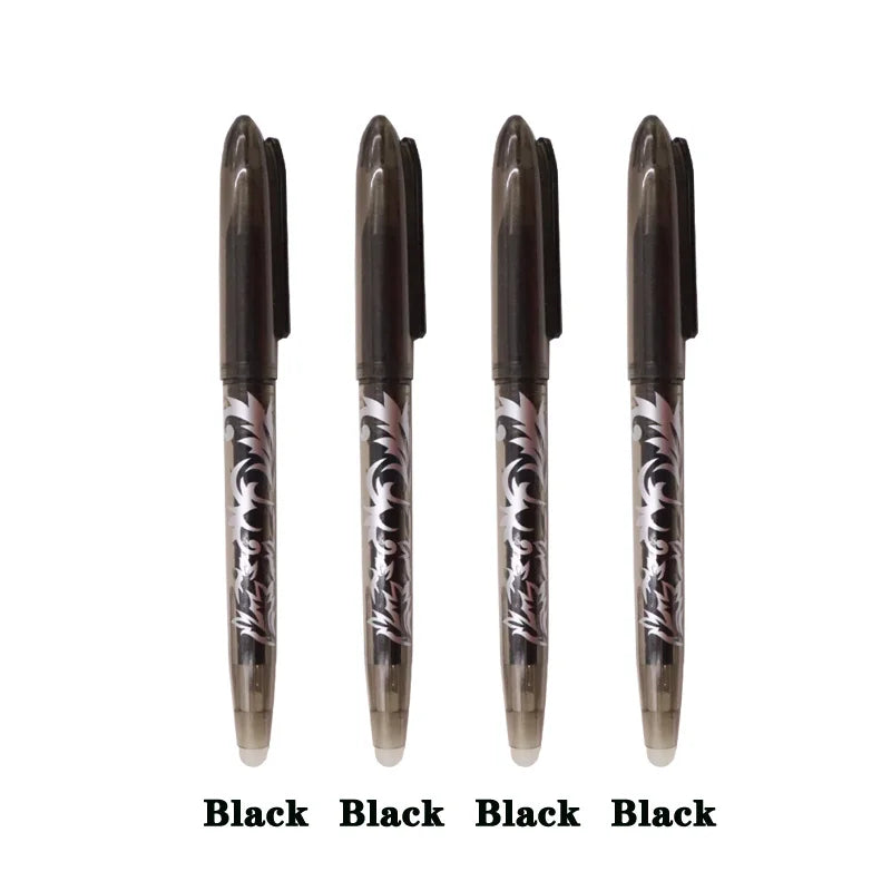 Multi-Color Erasable Gel Pen Set – 4 or 8 Pens | 0.5mm Fine Tip for Writing & Drawing