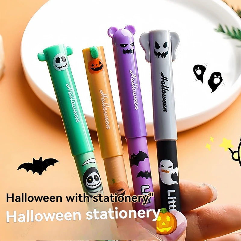 Halloween Erasable Gel Pens – 4-Pack Blue Ink | Smooth Writing for School & Office