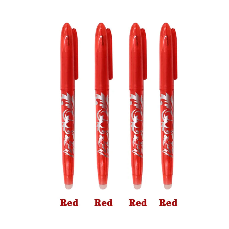 Multi-Color Erasable Gel Pen Set – 4 or 8 Pens | 0.5mm Fine Tip for Writing & Drawing