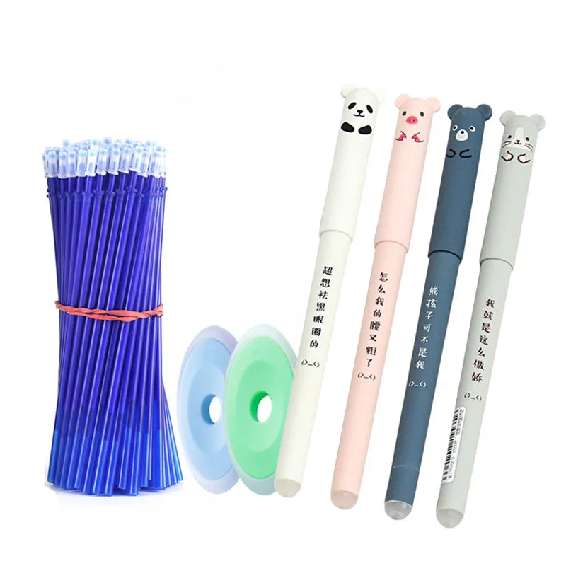 Erasable Gel Pen Set – 4 Pens + 20 Refills + 2 Erasers | Smooth Writing Kit